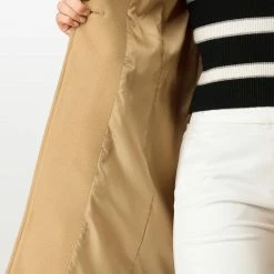 Allegra K Classic Notched Lapel One-Button Long Coat 18 Allegra K Classic Notched Lapel One-Button Long Coat