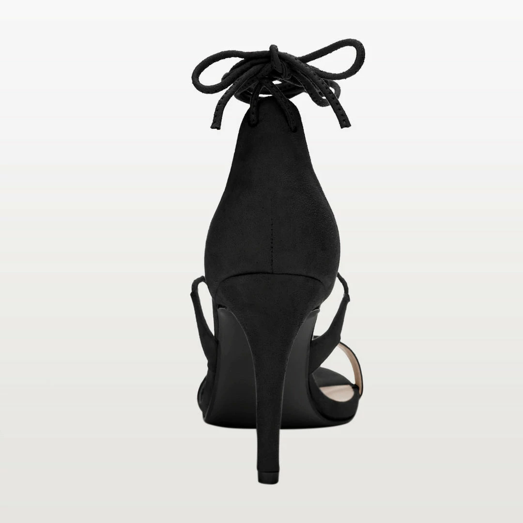 Allegra K Women Open Toe Stiletto High Heel Lace-Up Sandals Shoes 5 Allegra K Women Open Toe Stiletto High Heel Lace-Up Sandals Shoes