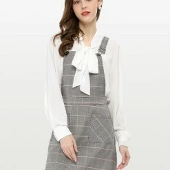 Allegra K Women's Causal Adjustable Strap Above Knee Suspender Dress