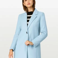 Allegra K Classic Notched Lapel One-Button Long Coat 23 Allegra K Classic Notched Lapel One-Button Long Coat