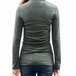 Allegra K Long Sleeves Turtle Neck Slim Top 71 Allegra K Long Sleeves Turtle Neck Slim Top