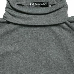 Allegra K Long Sleeves Turtle Neck Slim Top 73 Allegra K Long Sleeves Turtle Neck Slim Top