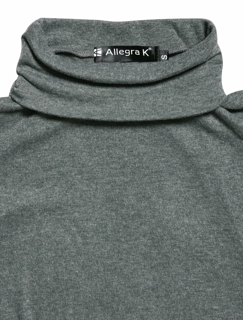 Allegra K Long Sleeves Turtle Neck Slim Top 38 Allegra K Long Sleeves Turtle Neck Slim Top