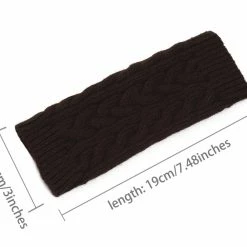 Allegra K Women's Wrist Warmer Stretchy Elastic Thumb Winter Knitted Fingerless Gloves Accessories