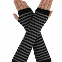 Allegra K Accessories Women's Arm Warmers Winter Knitted Cold Elbow Long Fingerless Gloves