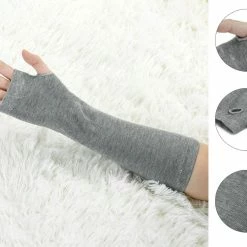 Allegra K Accessories Women's Arm Warmers Winter Knitted Cold Elbow Long Fingerless Gloves