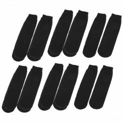 Allegra K 10 Pairs Polyester Fitting Stretchy Sheer Stockings For Man Women Accessories