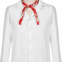 Allegra K Women Circle Pattern Square Neck Scarf Neckerchief 51cm X 51cm Accessories