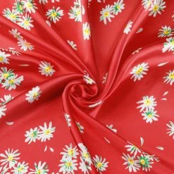 Allegra K Women Circle Pattern Square Neck Scarf Neckerchief 51cm X 51cm Accessories