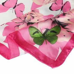 Allegra K Women Circle Pattern Square Neck Scarf Neckerchief 51cm X 51cm Accessories