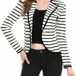 Women Allegra K Shawl Collar Blazer With Hook-eye Closure 46 Women Allegra K Shawl Collar Blazer With Hook-eye Closure