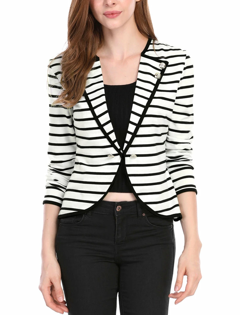 Women Allegra K Shawl Collar Blazer With Hook-eye Closure 18 Women Allegra K Shawl Collar Blazer With Hook-eye Closure