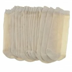 Allegra K Accessories 10 Pairs Transparent Polyester Elastic Sheer Socks For Women