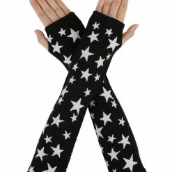 Allegra K Accessories Women's Arm Warmers Winter Knitted Cold Elbow Long Fingerless Gloves