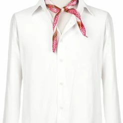 Allegra K Women Circle Pattern Square Neck Scarf Neckerchief 51cm X 51cm Accessories