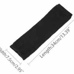 Allegra K Ladies Autumn Knitted Arm Warmmers Thumbhole Long Fingerless Gloves Pair