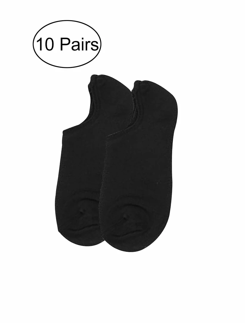 Allegra K Accessories Elastic Cuff Low Cut Design Ankle Socks 10 Pairs 10 Allegra K Accessories Elastic Cuff Low Cut Design Ankle Socks 10 Pairs