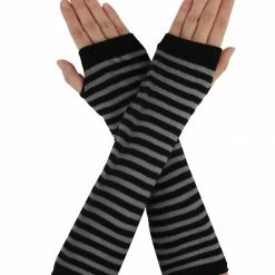 Allegra K Accessories Women's Arm Warmers Winter Knitted Cold Elbow Long Fingerless Gloves