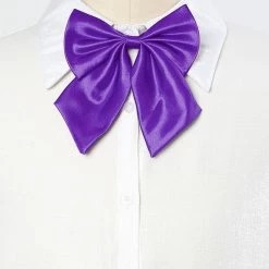 Allegra K Accessories Adjustable Solid Color Uniform Pre-tied Bowknot Halter Neck Bow Tie For Women