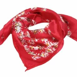 Allegra K Women Circle Pattern Square Neck Scarf Neckerchief 51cm X 51cm Accessories