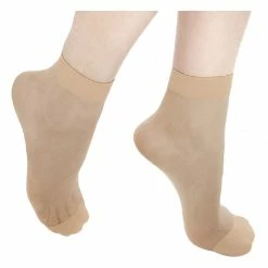 Allegra K Accessories G15 Ladies Pure Color Stretchy Sheer Ankle Socks 10-Pairs