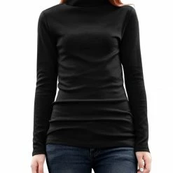 Allegra K Long Sleeves Turtle Neck Slim Top 40 Allegra K Long Sleeves Turtle Neck Slim Top