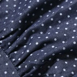 Allegra K 65055 Women Dots Pattern Adjustable Shoulder Straps Mini Overall Dress