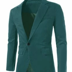 Allegra K Men's Notched Lapel Button Slim Fit Casual Lightweight Sport Coats Blazer