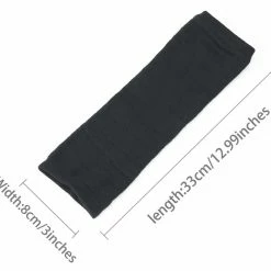 Allegra K Women Long Stripe Thumbhole Fingerless Gloves Elbow Length Arm Warmers