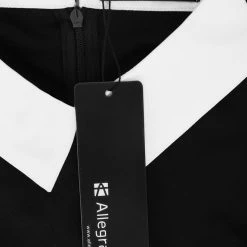 Allegra K Women's Halloween Contrast Doll Collar Short Sleeves Above Knee Flare Dress