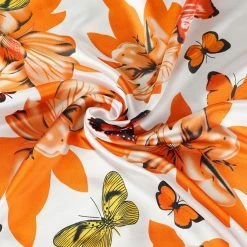 Allegra K Women Circle Pattern Square Neck Scarf Neckerchief 51cm X 51cm Accessories