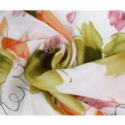 Allegra K Women Circle Pattern Square Neck Scarf Neckerchief 51cm X 51cm Accessories