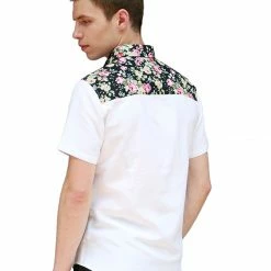 Allegra K 1310 8838 Men Summer Floral Print Pocket Short Sleeve Button Down Hawaiian Shirt 99 Allegra K 1310 8838 Men Summer Floral Print Pocket Short Sleeve Button Down Hawaiian Shirt