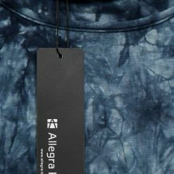 Allegra K Long Sleeves Round Neck Tie-Dye Handkerchief Hem Shirt Women 52 Allegra K Long Sleeves Round Neck Tie-Dye Handkerchief Hem Shirt Women