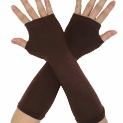 Allegra K Accessories Women's Arm Warmers Winter Knitted Cold Elbow Long Fingerless Gloves