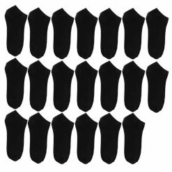 Allegra K Woman Cotton Blends Elastic Low Cut Sports Casual Ankle Socks 10 Pairs Accessories