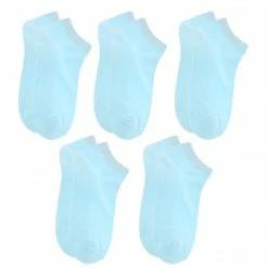 Allegra K Accessories Lady Elastic Cuff Short Low Cut Athletic Sports Ankle Socks 5 Pairs
