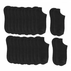 Allegra K Accessories Woman Cotton Blends Stretchy Low Cut Sports Casual Ankle Socks 12 Pairs