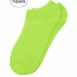 Allegra K Ladies And Low Cut Stretch Cuffs Ankle High Socks 10 Pairs Accessories