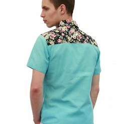 Allegra K 1310 8838 Men Summer Floral Print Pocket Short Sleeve Button Down Hawaiian Shirt 95 Allegra K 1310 8838 Men Summer Floral Print Pocket Short Sleeve Button Down Hawaiian Shirt