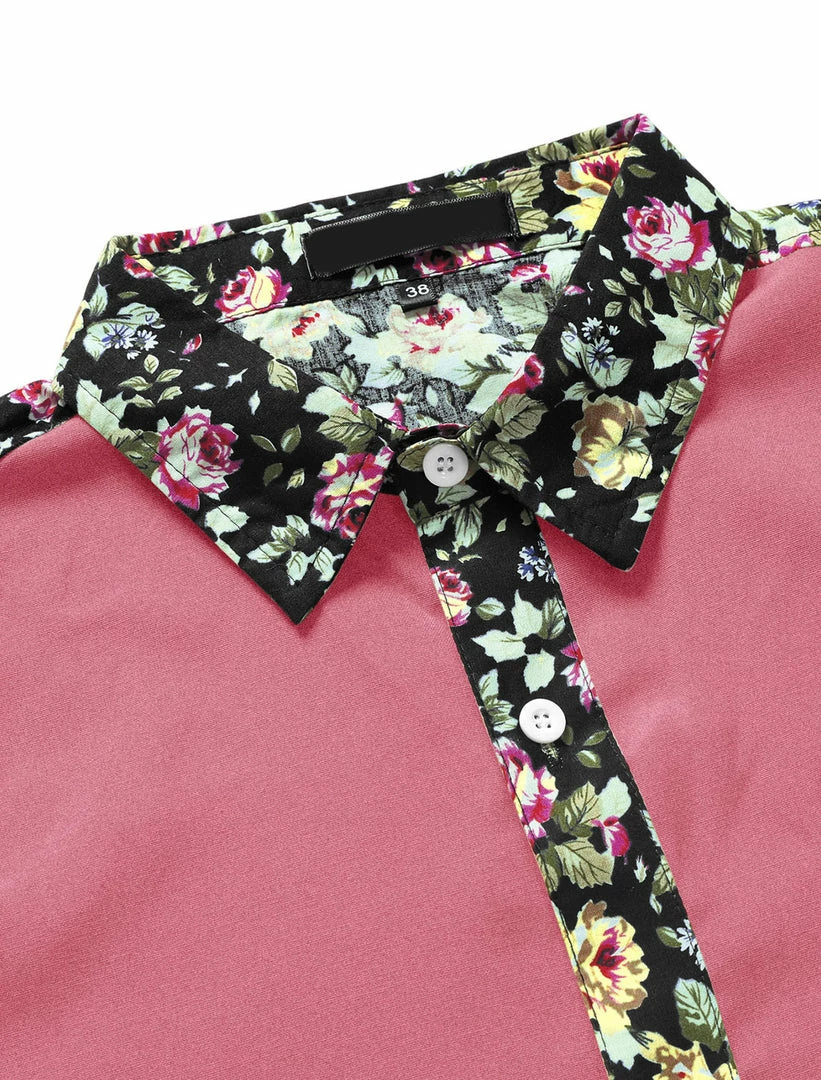 Allegra K 1310 8838 Men Summer Floral Print Pocket Short Sleeve Button Down Hawaiian Shirt 28 Allegra K 1310 8838 Men Summer Floral Print Pocket Short Sleeve Button Down Hawaiian Shirt