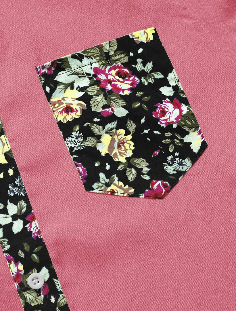 Allegra K 1310 8838 Men Summer Floral Print Pocket Short Sleeve Button Down Hawaiian Shirt 30 Allegra K 1310 8838 Men Summer Floral Print Pocket Short Sleeve Button Down Hawaiian Shirt