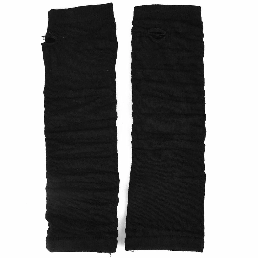 Allegra K Accessories Woman Elastic Fabric Fingerless Arm Warmers Long Gloves Pair 4 Allegra K Accessories Woman Elastic Fabric Fingerless Arm Warmers Long Gloves Pair