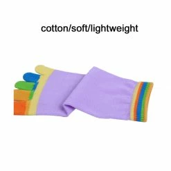 Allegra K Women Nonslip Grips Contrast Color Toe Socks 6 Pairs 17 Allegra K Women Nonslip Grips Contrast Color Toe Socks 6 Pairs