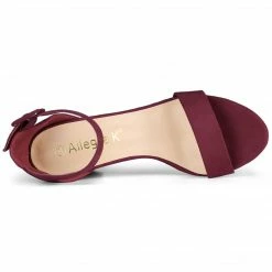 Allegra K 284H 17 Woman Open Toe Chunky High Heel Ankle Strap Sandals Shoes 74 Allegra K 284H 17 Woman Open Toe Chunky High Heel Ankle Strap Sandals Shoes