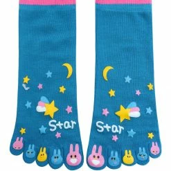 Allegra K Unisex Letters Rabbit Stars Pattern Ankle Full Toe Socks Accessories 16 Allegra K Unisex Letters Rabbit Stars Pattern Ankle Full Toe Socks Accessories