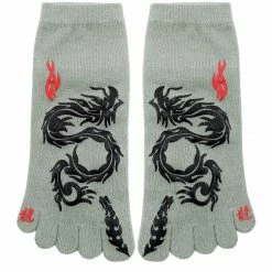 Allegra K Accessories Unisex Low Cut Elastic Cuffs Animal Pattern Ankle Length Toe Socks