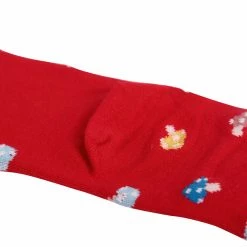 Allegra K Accessories Women Ankle Length Mushrooms Pattern Stretchy Toe Socks