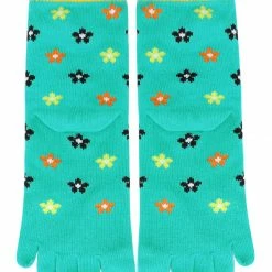 Allegra K Accessories Floral Pattern Cartoon Prints Stretchy Toe Socks