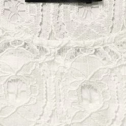 Allegra K Women's Floral Lace Sleeveless Semi Sheer Yoke Flare Mini Dress